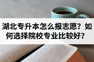 湖北省專升本怎么報志愿？如何選擇填報院校專業(yè)比較好？