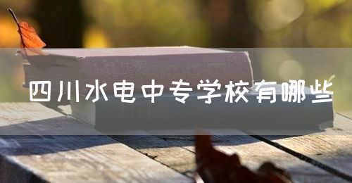 四川水電中專學校有哪些？(圖1)