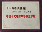 長(zhǎng)春市公共關(guān)系學(xué)?！W(xué)校榮譽(yù)