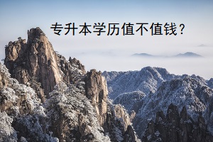 專升本學(xué)歷值不值錢？